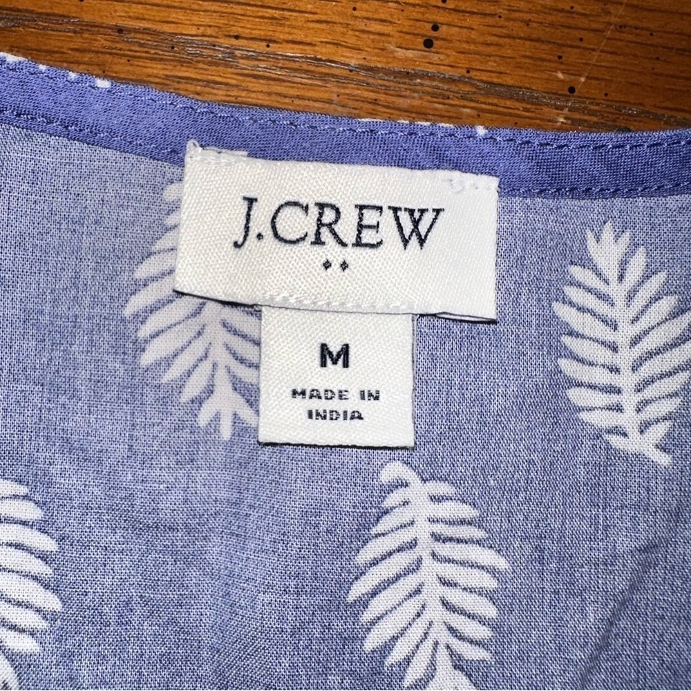 J.crew factory v-neck cotton top M - Picture 2 of 6